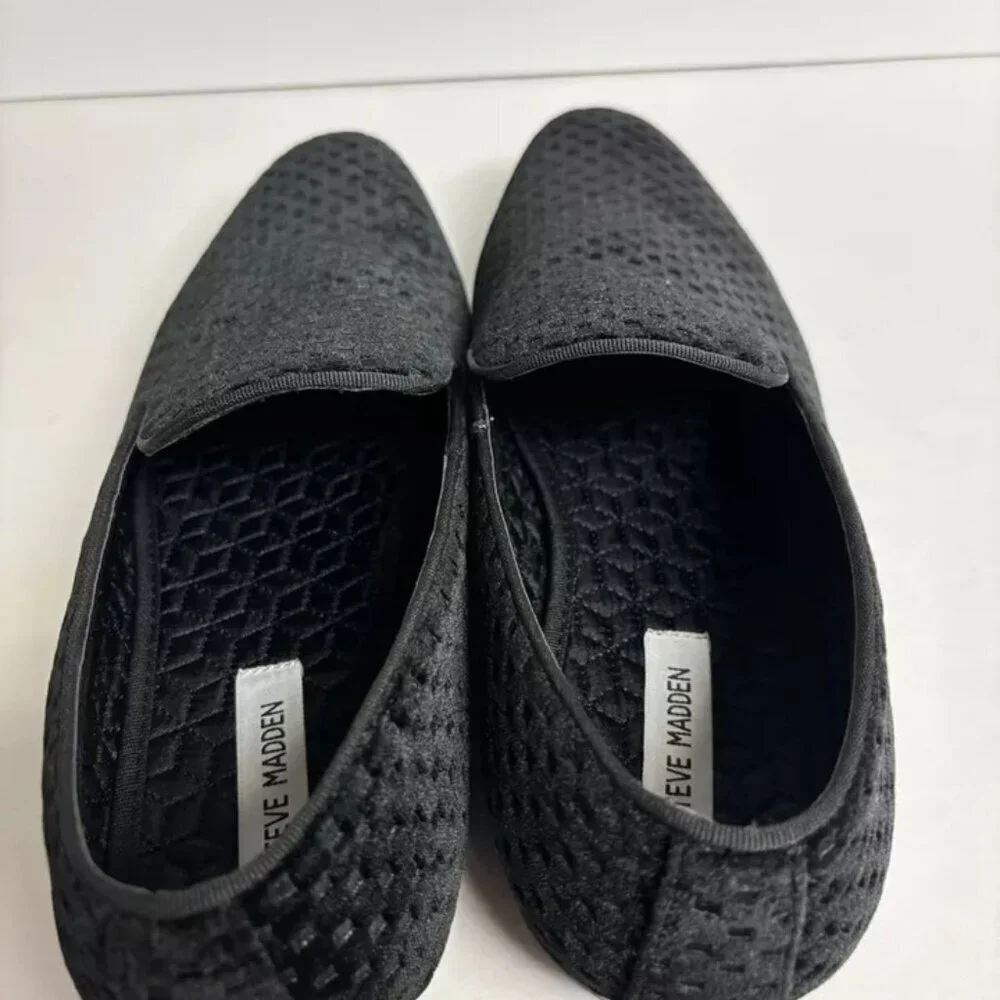 Steve Madden Men’s Lemer, Black Slip-On Shoes, Size 12 M